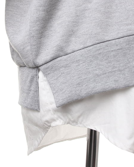 INGNI（イング） 裾レイヤーパーカー／チュニック ｸﾞﾚｰ