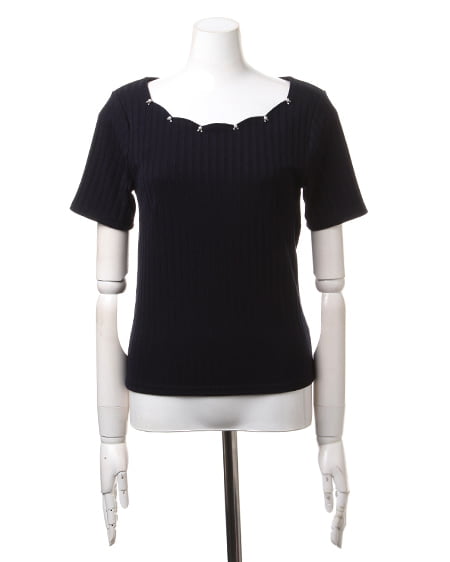 INGNI（イング） ワイドリブスカラップ／TOPS ｺﾝ