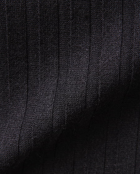 INGNI（イング） ワイドリブH／N装飾付／半袖Tシャツ ｸﾛ