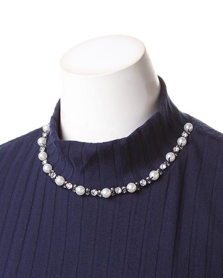 INGNI（イング） ワイドリブH／N装飾付／半袖Tシャツ ｺﾝ