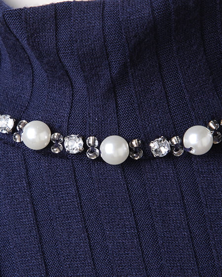 INGNI（イング） ワイドリブH／N装飾付／半袖Tシャツ ｺﾝ