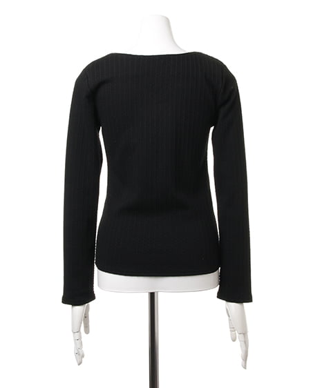 INGNI（イング） ケーブルハートネック／ロンTシャツ ｸﾛ