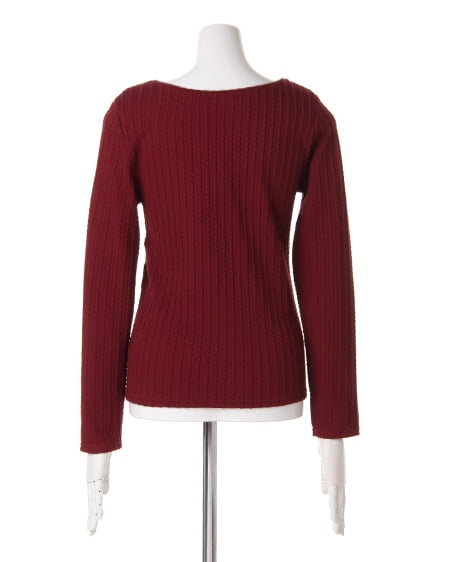 INGNI（イング） ケーブルハートネック／ロンTシャツ ﾎﾞﾙﾄﾞｰ