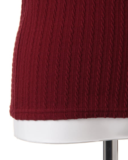 INGNI（イング） ケーブルハートネック／ロンTシャツ ﾎﾞﾙﾄﾞｰ