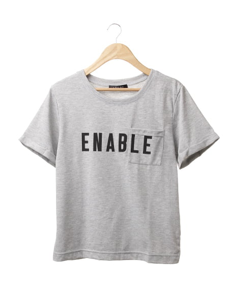 INGNI(イング) ポケット付ロゴ／Tシャツ ｸﾞﾚｰ