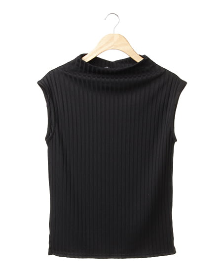 INGNI(イング) ワイドリブボトルNノースリ／TOPS ｸﾛ