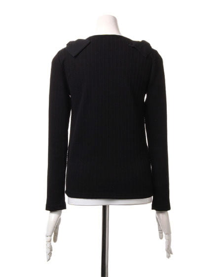 INGNI（イング） 肩リボンJQ／TOPS ｸﾛ