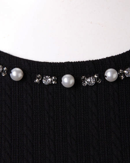 INGNI（イング） 肩リボンJQ／TOPS ｸﾛ