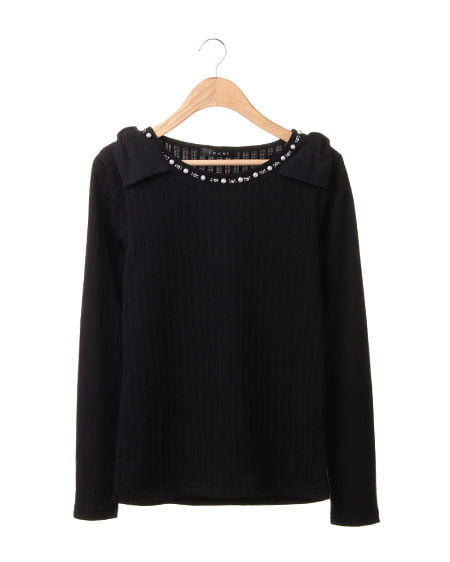 INGNI(イング) 肩リボンJQ／TOPS ｸﾛ