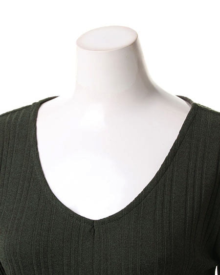 INGNI（イング） 変則テレコ長袖／TOPS ｶｰｷ