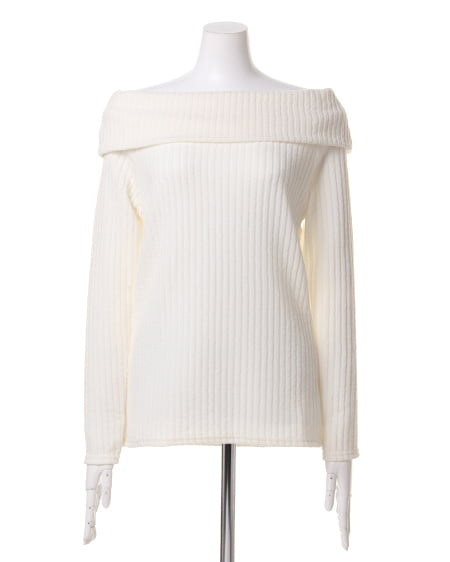 INGNI（イング） BACKリボンオフショル／TOPS ｵﾌﾎﾜｲﾄ