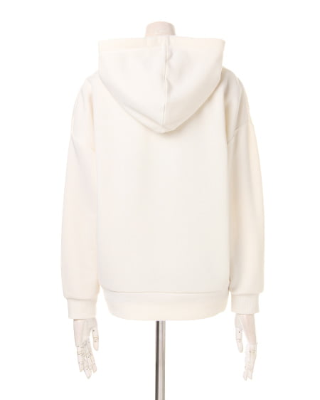 INGNI（イング） 裏起毛ロゴ／パーカー ｵﾌﾎﾜｲﾄ