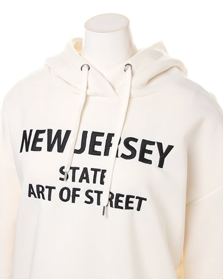 INGNI（イング） 裏起毛ロゴ／パーカー ｵﾌﾎﾜｲﾄ