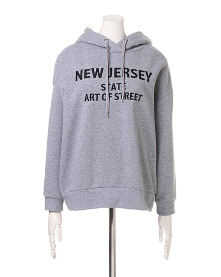 INGNI（イング） 裏起毛ロゴ／パーカー ｸﾞﾚｰ