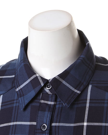 INGNI（イング） チェック柄／シャツC ｺﾝ/ﾌﾞﾙｰ