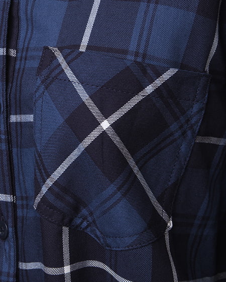 INGNI（イング） チェック柄／シャツC ｺﾝ/ﾌﾞﾙｰ