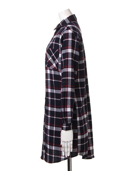 INGNI（イング） チェック柄ロング／シャツE ｺﾝ/A