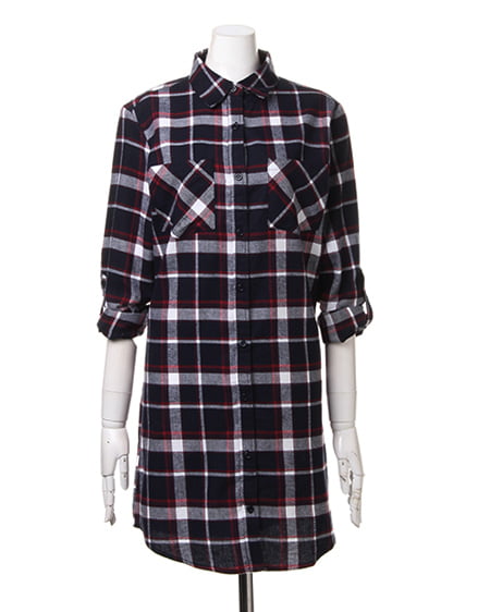 INGNI（イング） チェック柄ロング／シャツE ｺﾝ/A