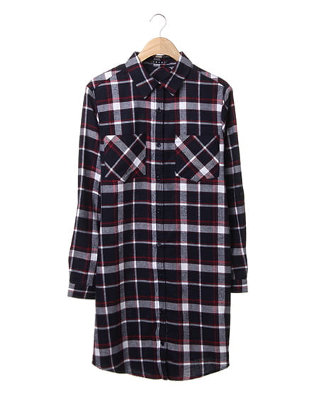 INGNI(イング) チェック柄ロング／シャツE ｺﾝ/A