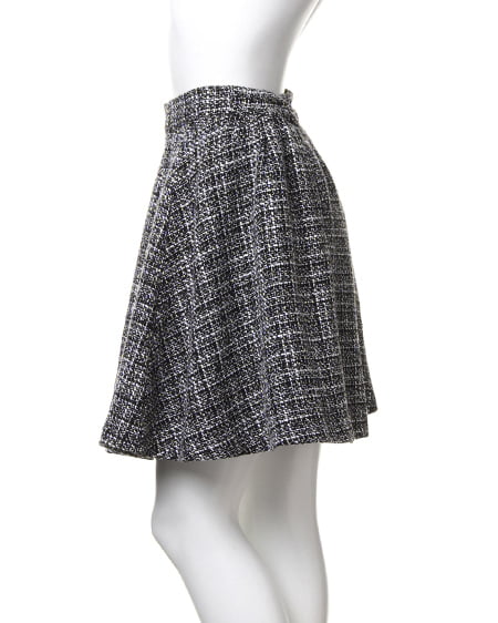 INGNI（イング） ツイードタックフレア／スカート ｵﾌﾎﾜｲﾄ/ｸﾛ