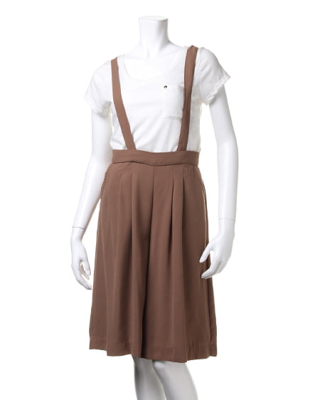 INGNI(イング) サス付ガウチョ／パンツA ｷｬﾒﾙ