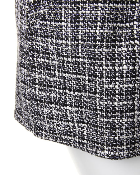 INGNI（イング） 4つ釦ツィードショート／パンツ ｵﾌﾎﾜｲﾄ/ｸﾛ