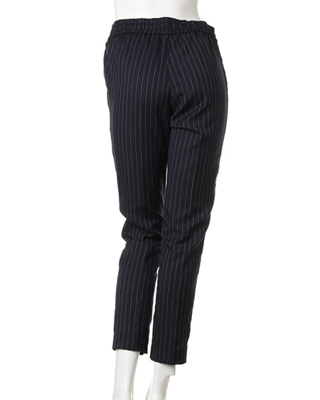 INGNI（イング） ストライプリラックス／パンツ ｺﾝ/ｵﾌﾎﾜｲﾄ