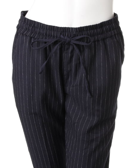 INGNI（イング） ストライプリラックス／パンツ ｺﾝ/ｵﾌﾎﾜｲﾄ