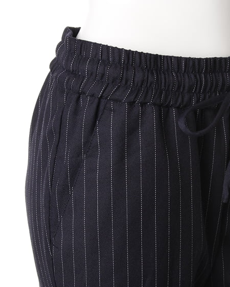 INGNI（イング） ストライプリラックス／パンツ ｺﾝ/ｵﾌﾎﾜｲﾄ