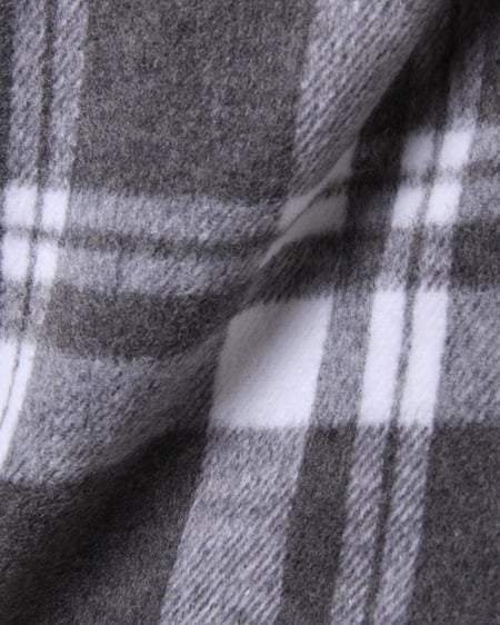 INGNI（イング） シャギーチェック台形／スカート ｸﾞﾚｰ/ｵﾌﾎﾜｲﾄ