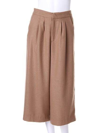 INGNI（イング） フェイクウールガウチョ／パンツ ｷｬﾒﾙ