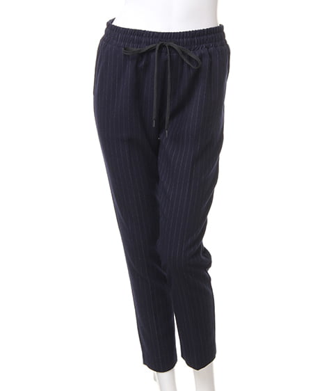 INGNI（イング） ストライプリラックス／パンツA ｺﾝ/ｵﾌﾎﾜｲﾄ