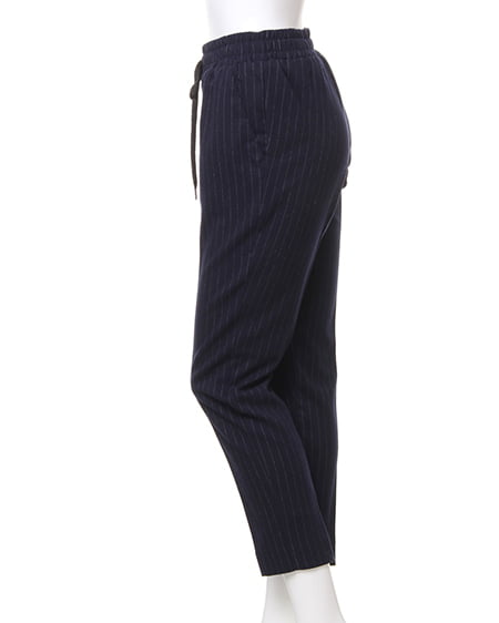 INGNI（イング） ストライプリラックス／パンツA ｺﾝ/ｵﾌﾎﾜｲﾄ