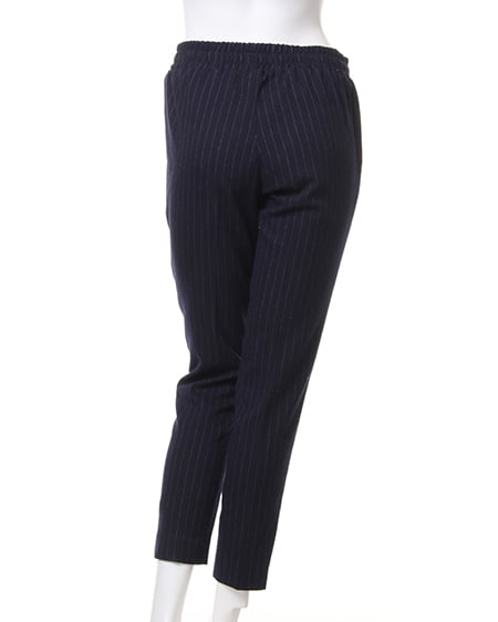 INGNI（イング） ストライプリラックス／パンツA ｺﾝ/ｵﾌﾎﾜｲﾄ