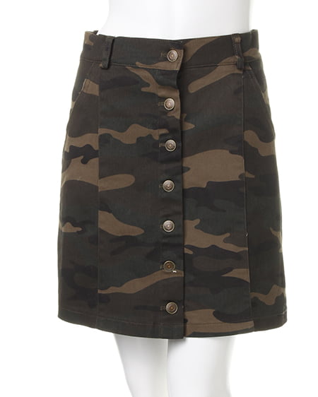 INGNI(イング) 前ボタン台形／スカートB ﾒｲｻｲ