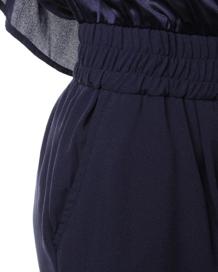 INGNI（イング） 裾フリルストレッチJZロング／コンビネゾン ｺﾝ/A