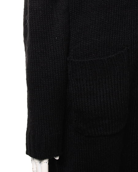 INGNI（イング） 杢フードロングカーディガン ｸﾛ