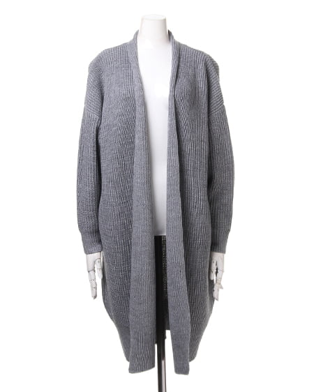 INGNI（イング） 片畦ロング／トッパー ｸﾞﾚｰ/ﾓｸ