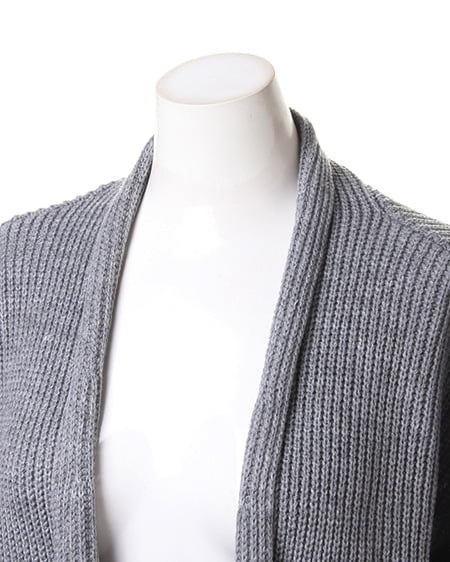 INGNI（イング） 片畦ロング／トッパー ｸﾞﾚｰ/ﾓｸ