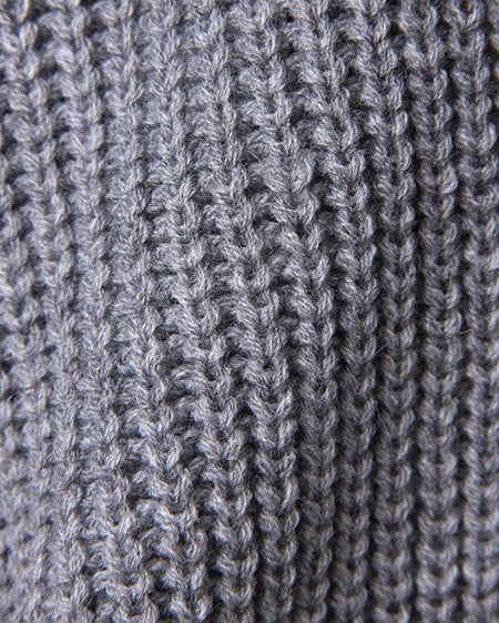 INGNI（イング） 片畦ロング／トッパー ｸﾞﾚｰ/ﾓｸ