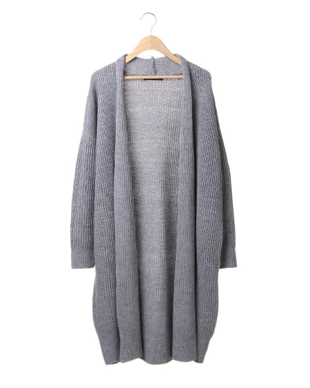 INGNI(イング) 片畦ロング／トッパー ｸﾞﾚｰ/ﾓｸ