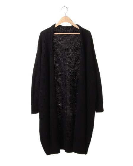 INGNI(イング) 片畦ロング／トッパー ｸﾛ