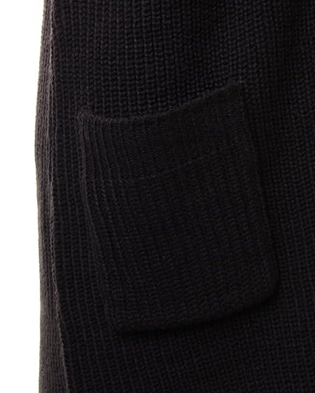 INGNI（イング） 片畦ロングカーディガン ｸﾛ