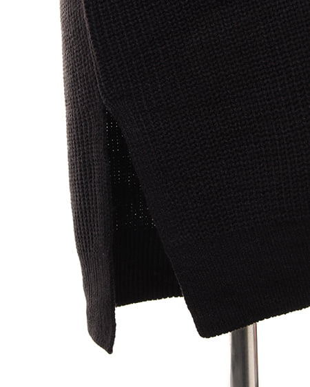 INGNI（イング） 片畦ロングカーディガン ｸﾛ