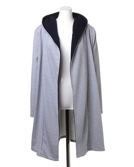 INGNI（イング） 裏毛ロングフード／トッパー ｸﾞﾚｰ/ﾓｸ