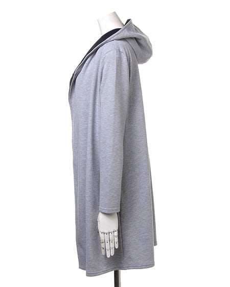 INGNI（イング） 裏毛ロングフード／トッパー ｸﾞﾚｰ/ﾓｸ