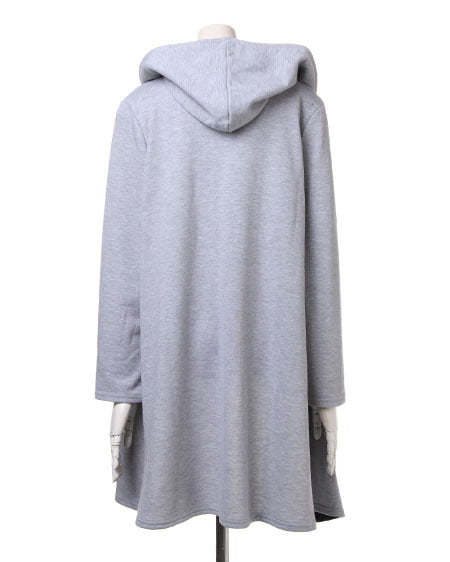 INGNI（イング） 裏毛ロングフード／トッパー ｸﾞﾚｰ/ﾓｸ