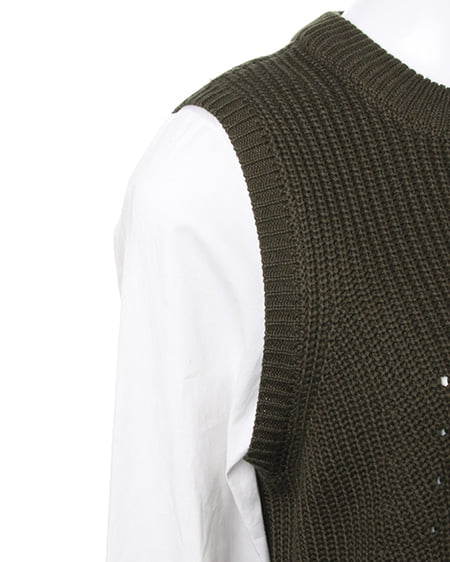 INGNI（イング） フェイクシャツニット／ベスト ｶｰｷ