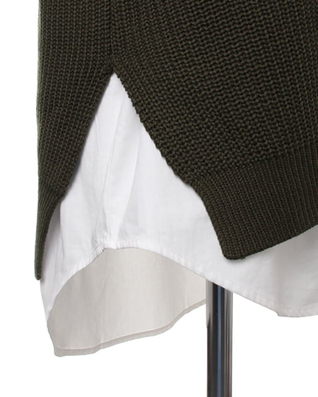 INGNI（イング） フェイクシャツニット／ベスト ｶｰｷ