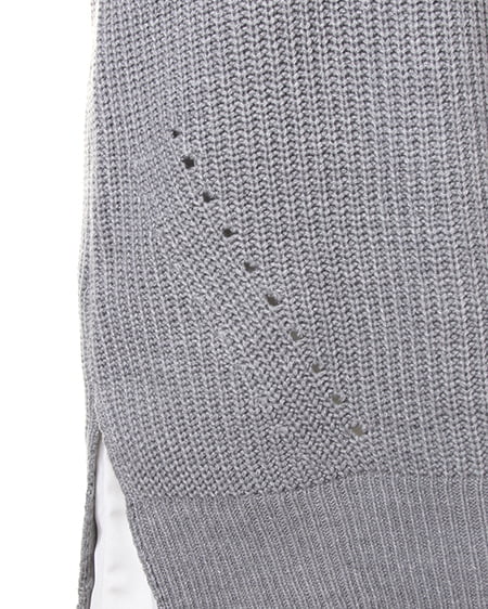 INGNI（イング） オフタートル裾レイヤーニット／OP SET ｸﾞﾚｰ